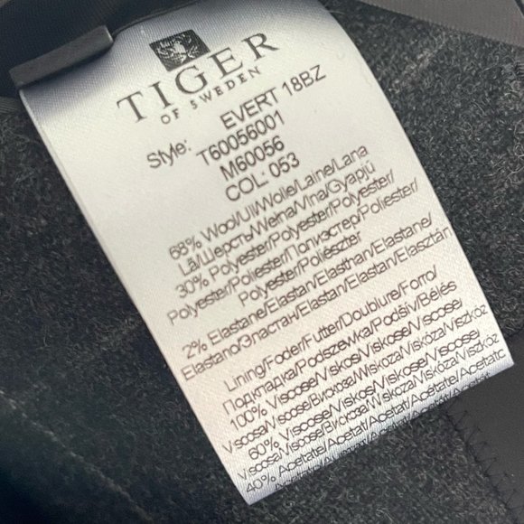 Tiger of Sweden Mens Mixed Wool Blazer - 44R - Picture 5 of 5